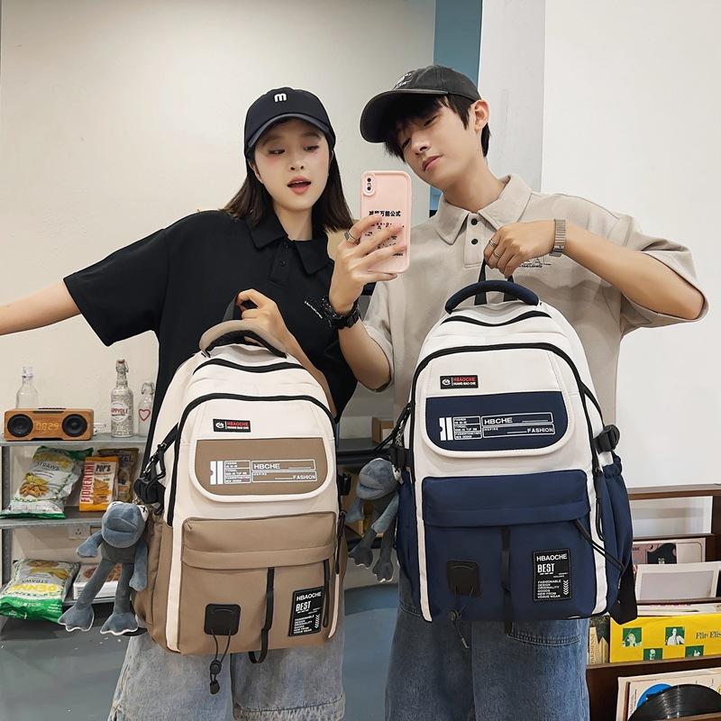 Schoolbag Korean version ins Japanese trend large capacity fashion versatile junior high school student travel computer backpack