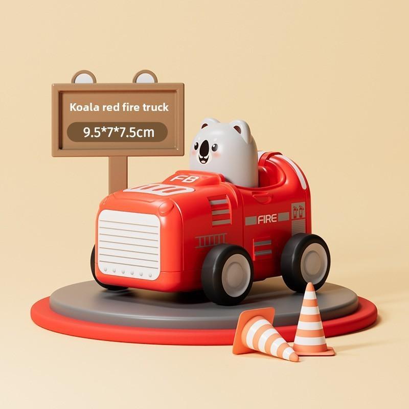 Childrens Animal Pressing Car Toy With Pullback Action For Interactive Play