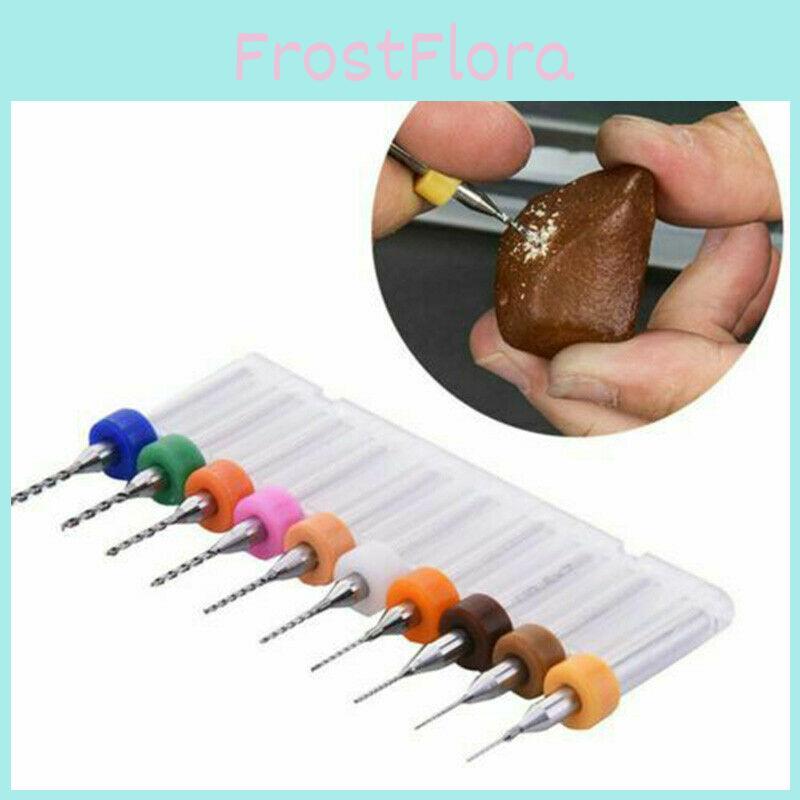 High-quality 10pcs Pcb Carbide Micro Twist Drill Bits Set Perfect For Jewelry Making