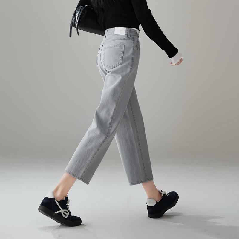 SOFSIL Women's Retro High-Waist Straight-Leg Cropped Jeans