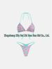 European & American New Braided Triangle Thong Bikini Set