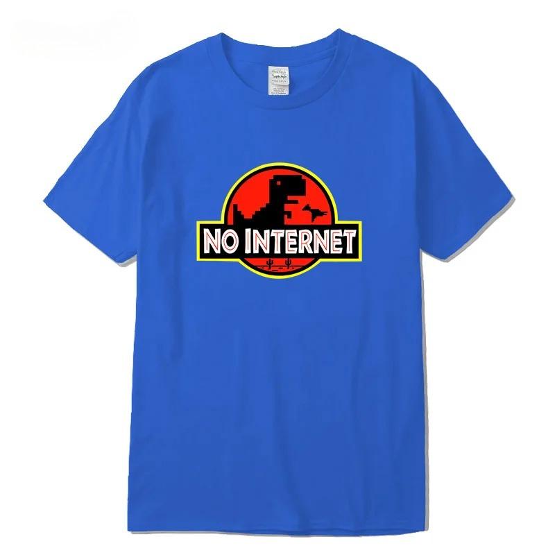 Hoge Kwaliteit Katoenmix Heren Grappige Dinosaurus Print T-shirt Losse Ronde Hals Heren T-shirt Korte Mouw T-shirt Tops