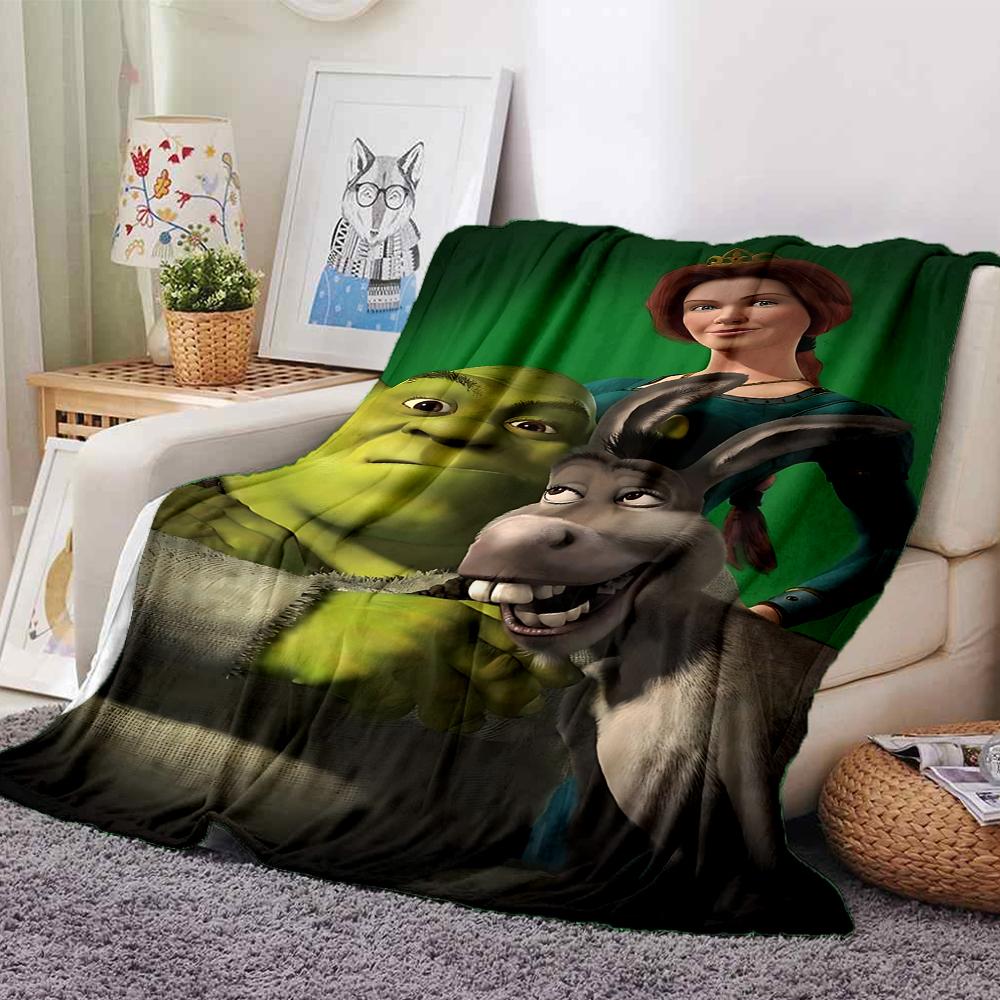 Shrek'S Royal Adventure Blanket Soft Throw Blanket For Home Bedroom Bed Sofa Travel Office Solid Christmas Blanket