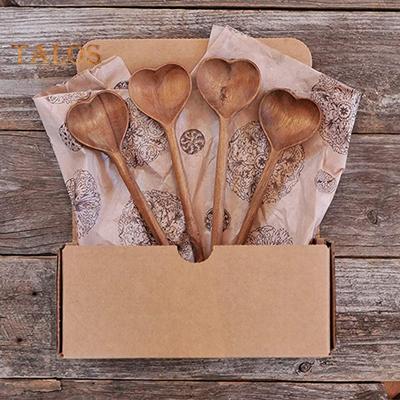 Serving Spoon Anti-scalding Mixing Eco-friendly Reliable BPA Free Wooden Spoon Kitchen Gadget
