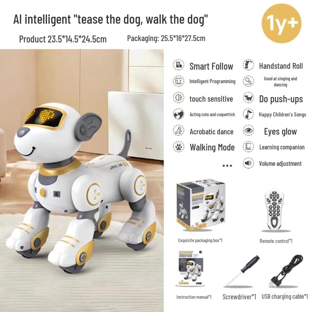 

Робот-собака Dudu AI: Интерактивная развивающая игрушка с голосовым управлением и музыкой для детей