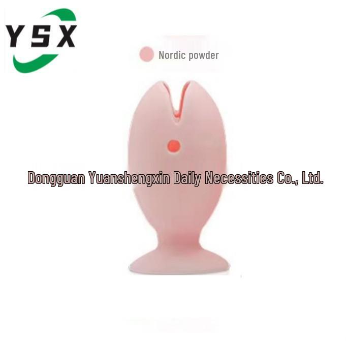 Silicone Fish Toothbrush Holder & Wall-Mount Suction Set