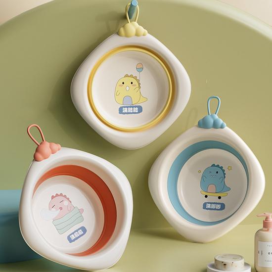 Skládací umyvadlo pro děti, Přenosné umyvadlo, Silný plastový lavor pro miminka, Domácí dětská malá miska