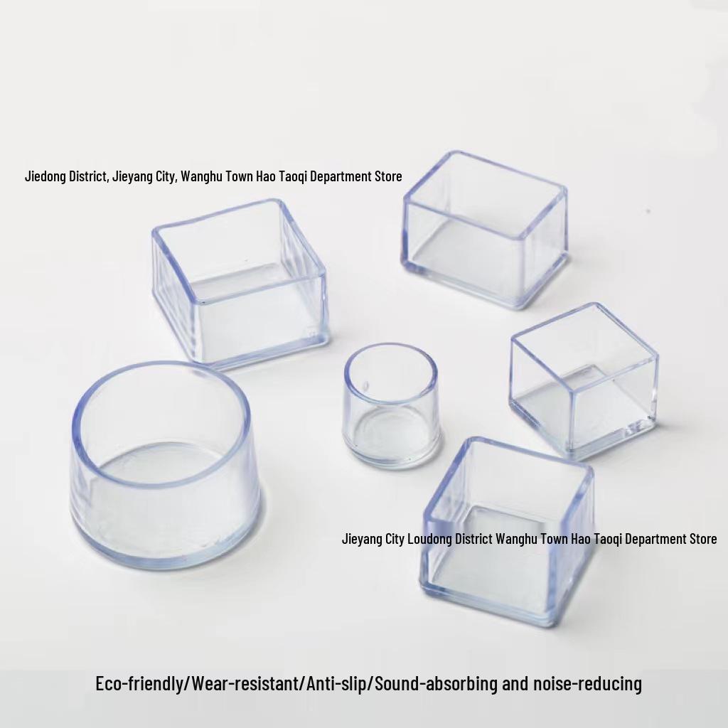 

Противоскользящие прозрачные накладки на ножки стула из мягкой резины - Утолщенные, износостойкие накладки для защиты деревянного пола Square 45x45 mm