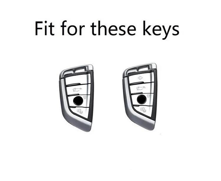 Interior Mouldings Leather Car Key Fob Case Key Cover For BMW 2 3 5 7 Series 6GT X1 X3 X5 X6 F45 F46 G20 G30 G32 G11 G12 F48 G01