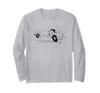Cartoon Drawing Triumph TR6 British Car Long Sleeve T-Shirt
