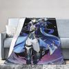 Lohen Game Blanket Flannel Summer Air Conditioning Genshins Impacts Multifunction Thin Throw Blankets for Home Car Rug Piece