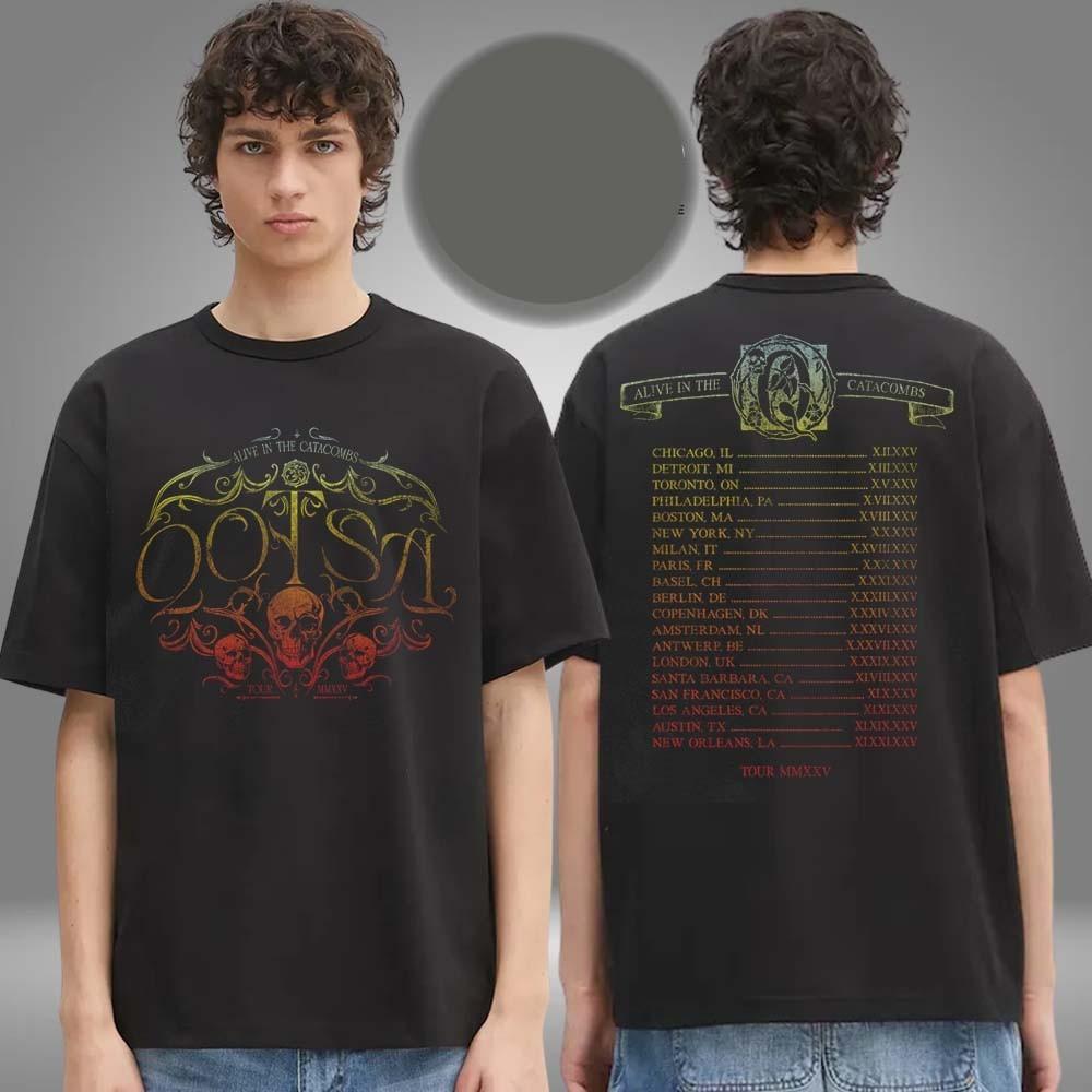 Queens Of The Stone Age Merch Limited Edition Alive In The Catacombs Skull Tour XXL