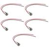 Durable 12mm Momentary Push Button Switch Black Shell with pre-Wiring Without LED Stainless Steel