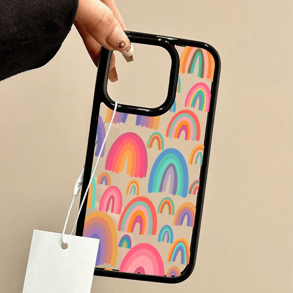 

Акриловый чехол для телефона для iPhone 11 12 13 14 Pro 12 14 16 Pro Max для Samsung A16 A36 A56 S24 FE Высококачественный расписной противоударный чехол для мобильного телефона iPhone 16 чёрный