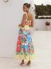 2025 Casual Fashion Linen Spaghetti Strap Maxi Dress