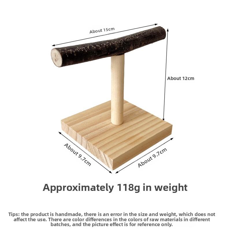 

Деревянная настольная подставка для попугая, жердочка для птиц из натурального бревна, интерактивная вентиляция, маленькая подставка для тренировок из массива дерева, игрушка для попугая
