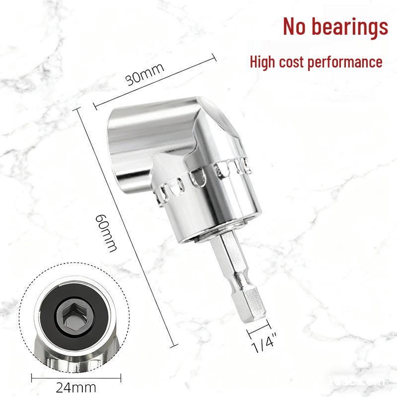 

Multi-Function 105° Right Angle Screwdriver Bit Holder & Driver with Hex Shank for Electric Drills