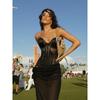 # Sisjuly# Deadly Temptation Retro Vibe Niche Style Deconstruct Split Sexy Sexy Silm Tube Top Tops Female