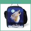 Animal School Lunch Bags Kids Boy's Food Carriers With Soft Handle For Travel