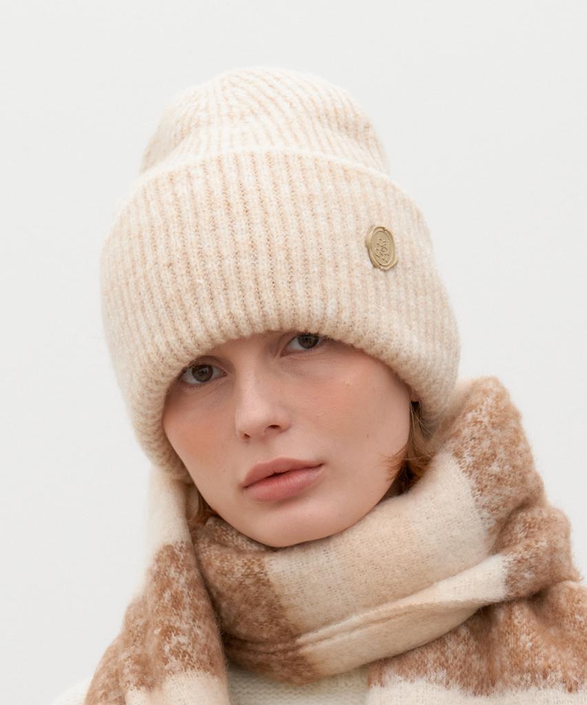 Hallen Heavy Wool Knit Beanie (C053_Ivory)