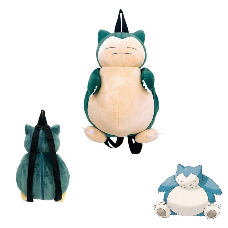 Roztomilý batoh s Pokémony Kabigonem pro děti, plyšová taška Snorlax