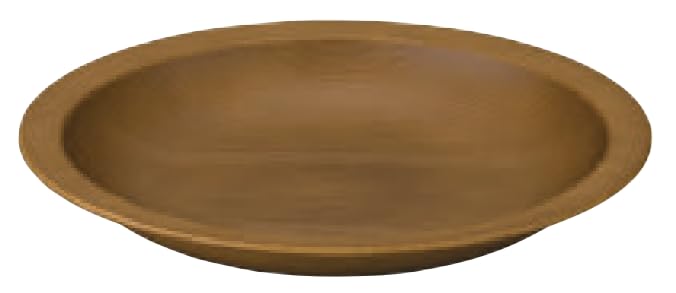 

Masakazu NH Home Wood Grain Rim Plate Brown L (CC) 52-79818-8