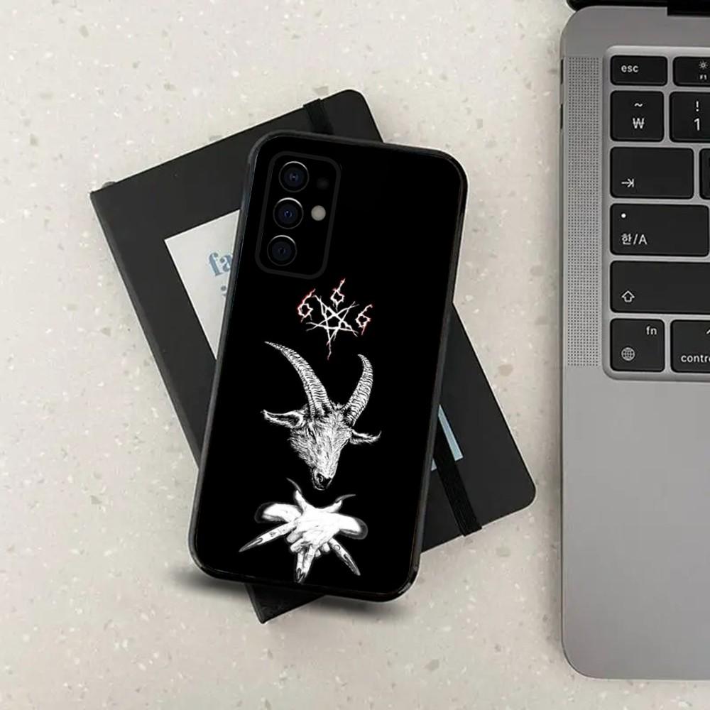 Satanic Goat Satan Devil Phone Case For Samsung S24,S21,S22,S23,S30,Ultra,S20,Plus,Fe,Lite,Note,10,9,5G Black Soft Cover