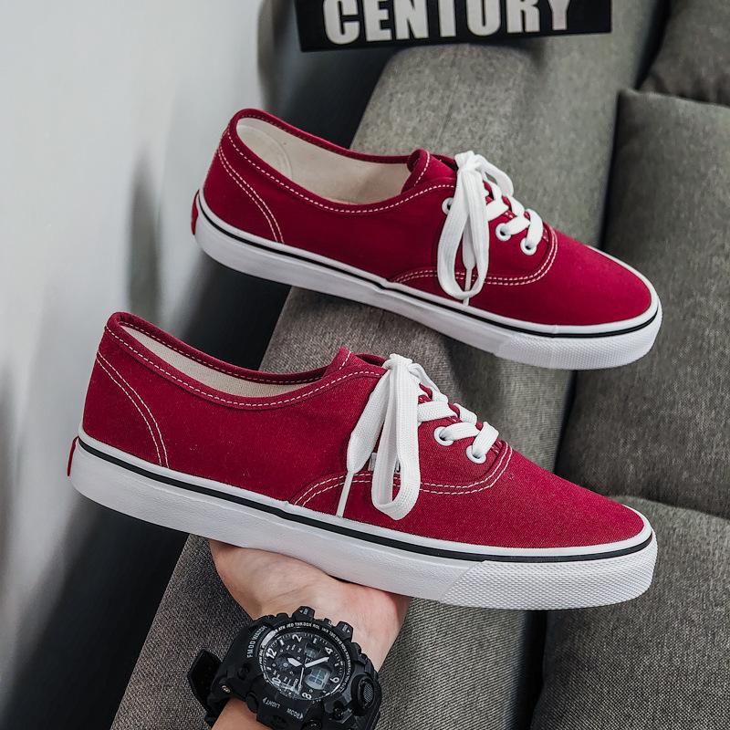 Spring new low-top canvas shoes breathable student board shoes