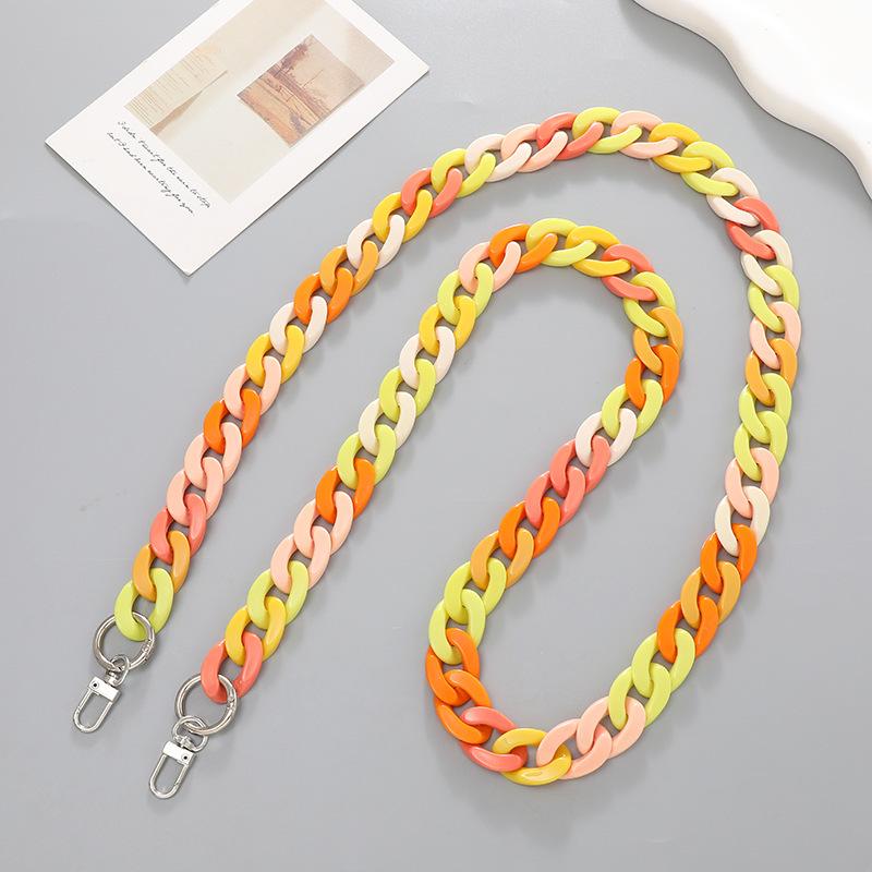 Yilian Schmuck Acryl Geflochtene Umhänge-Handy- und Taschenkette