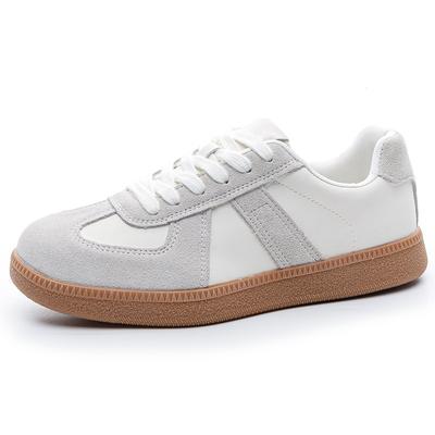 Gacimy Damen Casual Sneaker Atmungsaktiv Rutschfest Tennis Walking Schuhe Neu Leder Wildleder Ballerinas Schuhe Damen Mode Sportschuhe