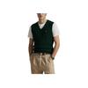 Polo Ralph Lauren Zopfstrick Baumwolle Ärmellose Weste Herren Oberteile Grün 710970288-002