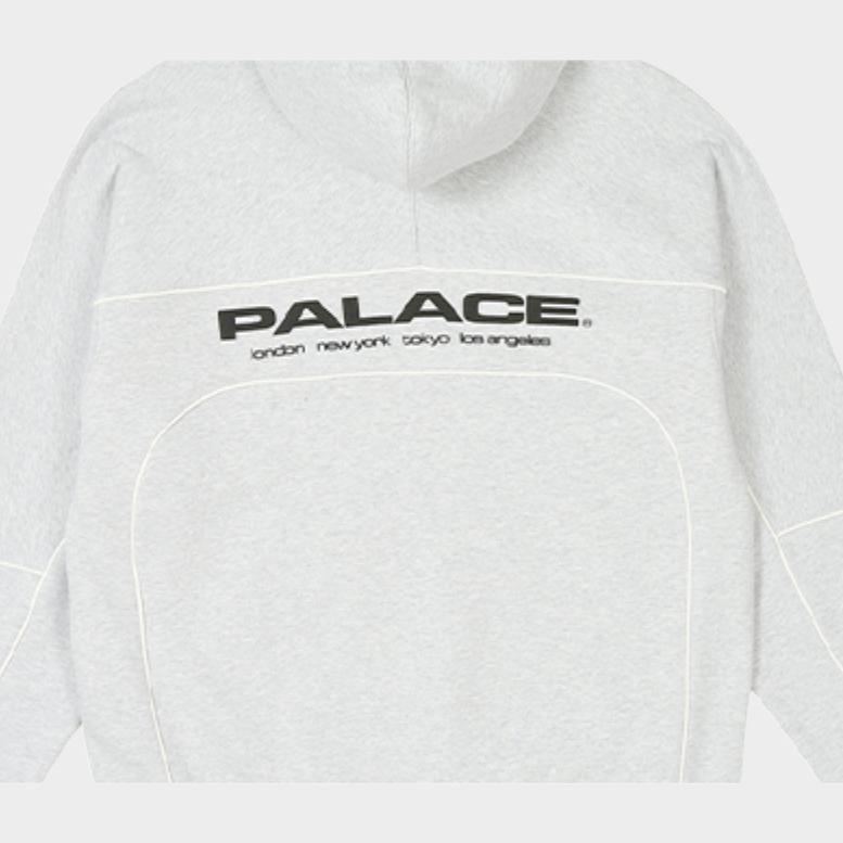 Palace Track Hood Grey Marl Unisex Tops P25CS020