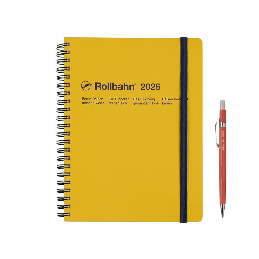 [Delfonics Planner 2026 Edition / Starting October 2025] Rollbahn A5 Monthly Planner (Yellow)