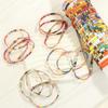 Geometric Type Elastic Bracelet Colorful Stackable Bracelet Fashion Tila Beads Bracelet  Women