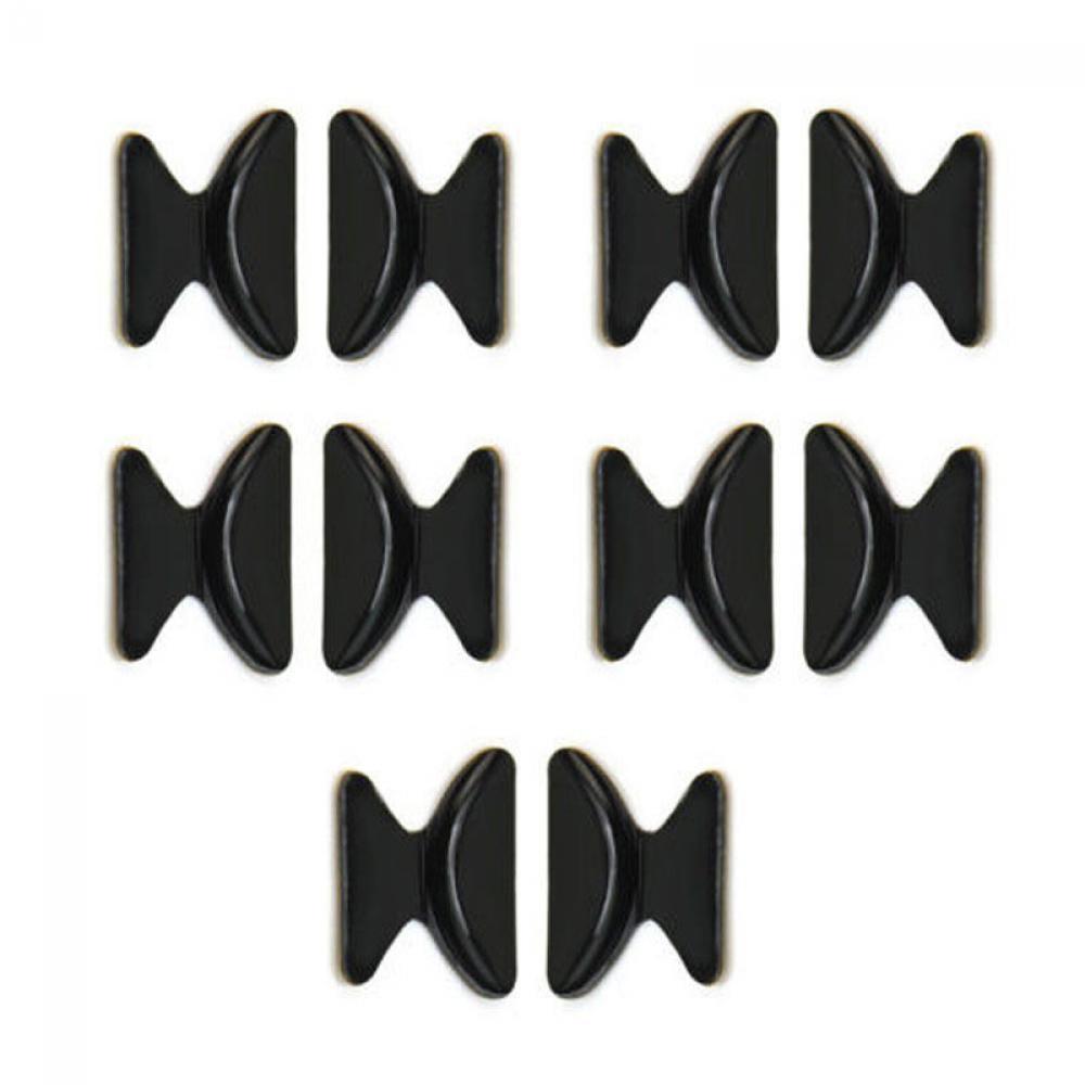 5pairs Convenient Sunglass Eyeglass Stick on Silicone Anti-Slip Nose Pad