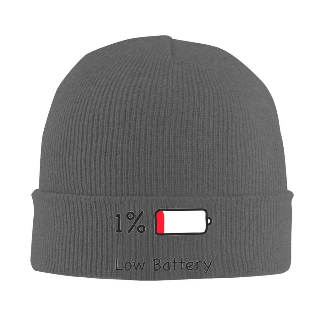 Battery Battery Empty () Warm Knitted Cap Winter Knit Bonnet Hat Skullies Beanies Hip Hop Caps for Unisex