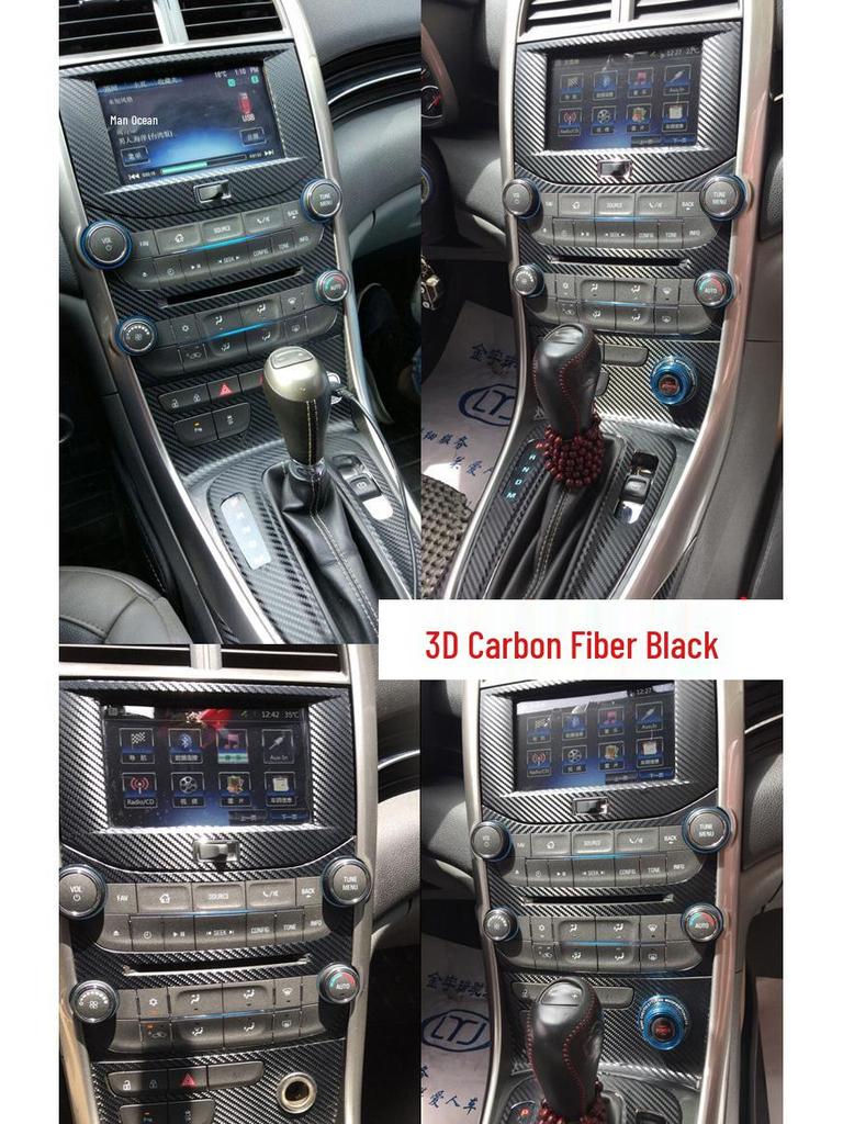13-15 Malibu Interior Modification Stickers: Center Console Armrest & Gear Shift Decoration Film