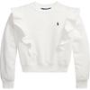 Sudadera Polo Niños Logo Sólido Cuello Redondo Manga Larga Sudadera Infantil Blanco 313957719001