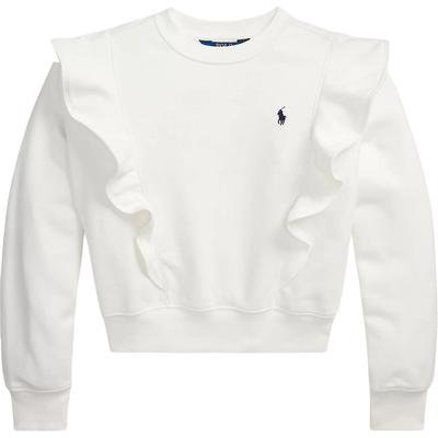 Polo Sweatshirt Kids Solid Logo Crew Neck Long Sleeve Kids Sweatshirt White 313957719001
