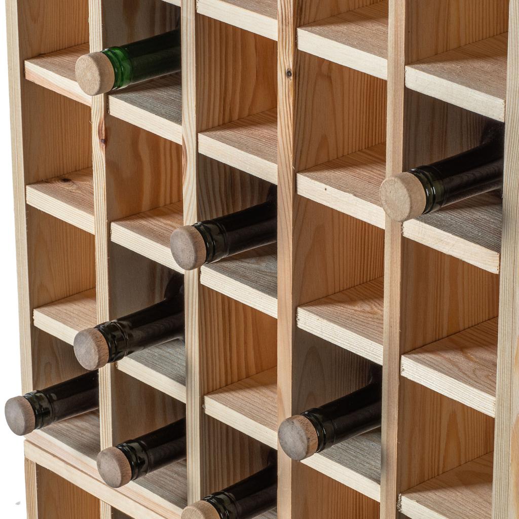 KADAX Weinregal Schachbrett Holz