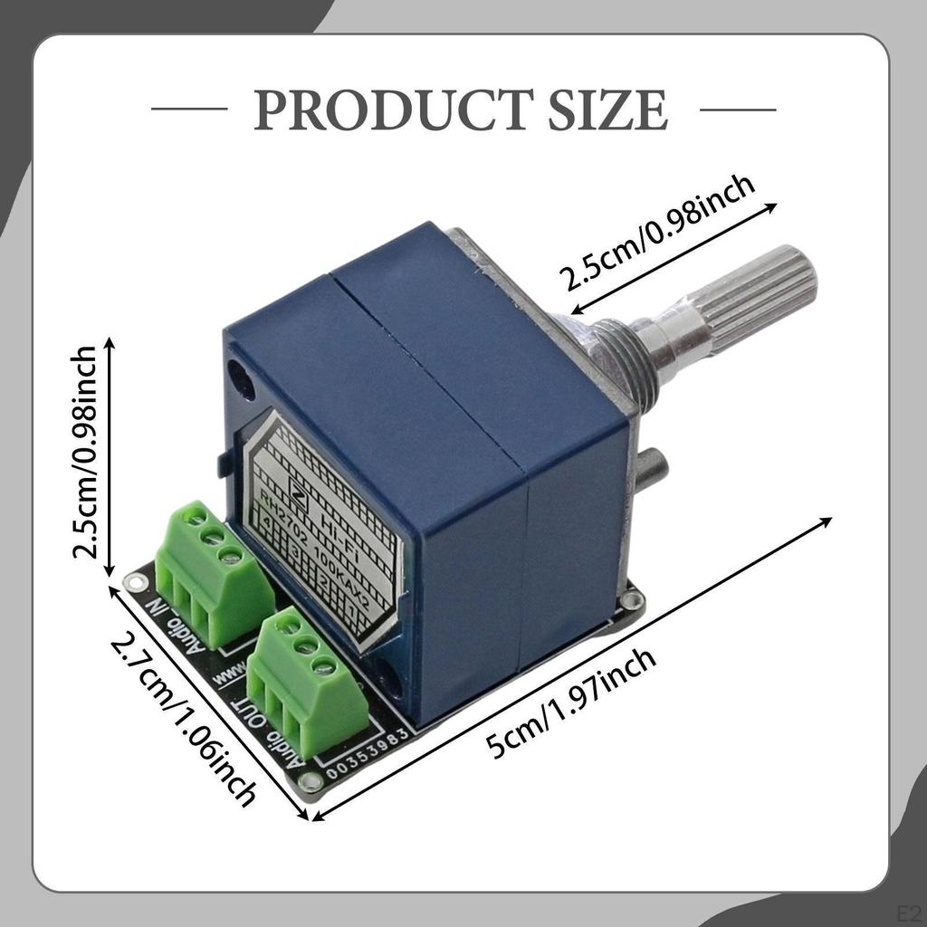 PH2702 Volume Control Potentiometer Audio 2-channel Easy DIY Installation for
