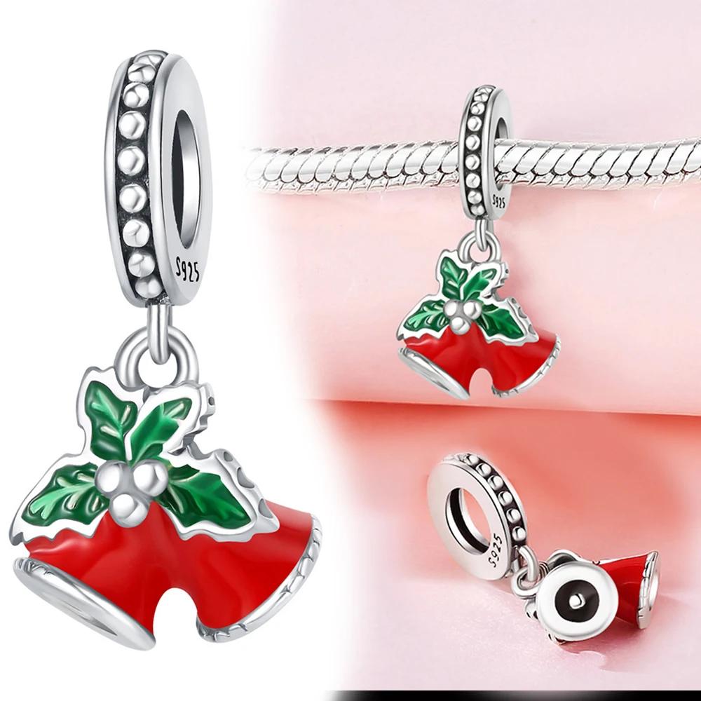 Copper Christmas Charms Series Christmas Love Hat Tree Socks Garland Beads For Women'S Bracelet Diy Jewelry Gift