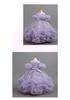Girls' One-Shoulder Princess Dress with Mesh Puff Skirt – Formal Flower Girl Birthday Dance Costume