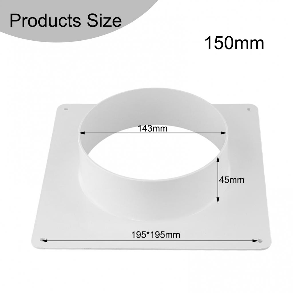 Air Vent Duct Connector Flange Straight Ventilation Pipe
