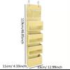 Wall-Mountable Hanging Storage Bag with Mesh Pockets for Dorms and Homes