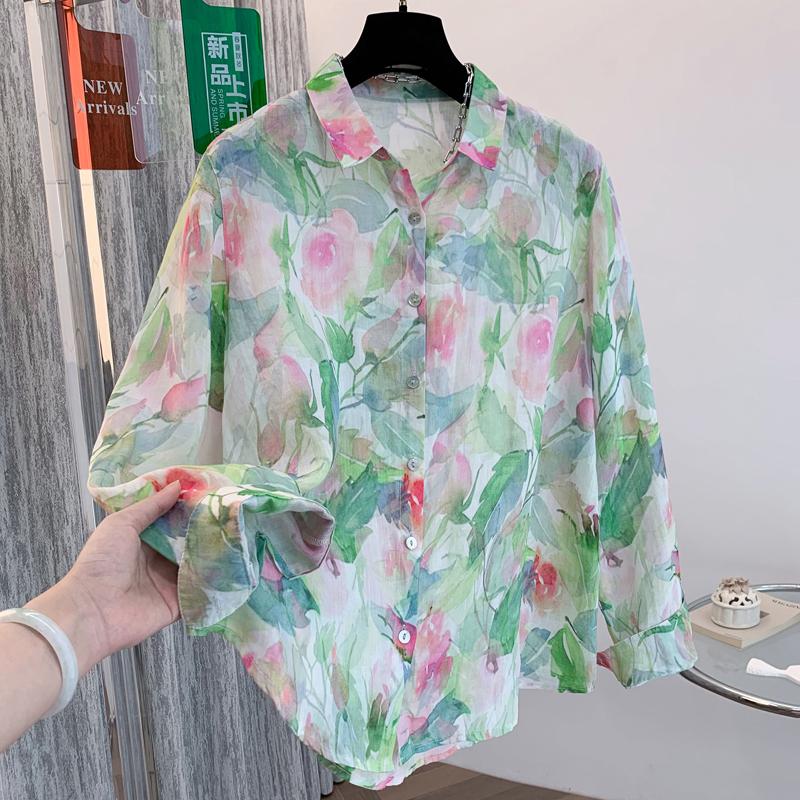 DIMANAF 2025 Women Blouse Basic Vintage Fashion Casual T-Shirt Loose Tops Tees