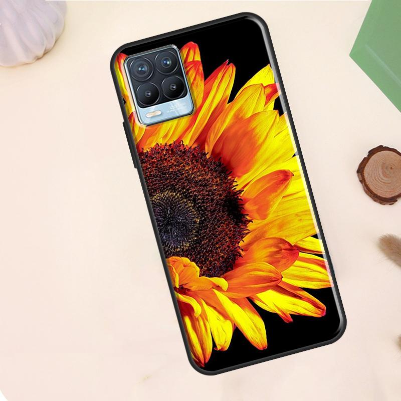 Sunny Sunflower Case For Realme C67 C71 C63 C61 C55 C51 C53 C35 C65 C75 11 12 13 14 Pro Plus GT6 GT7 15 Pro