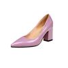 High heels women's new women's shoes spring pointed head shallow mouth single shoes women's thick heel middle heel fashion shoes size 43
