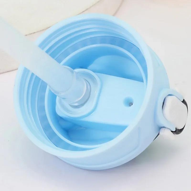 750ML KPop Demon Hunters HUNTR/X Rumi Mira Zoey Jinu Gradient Color Water Cup Child Straw Drinking Bottle Saja Boys Tiger Gift