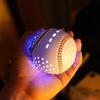 Leuchtender Baseball, bunte LED-Leuchten, 6 Farben, 2 glänzende Formen, Kunstleder, perfektes Gewicht, wiederaufladbar, Übungs-Baseball, Kinderspielzeug